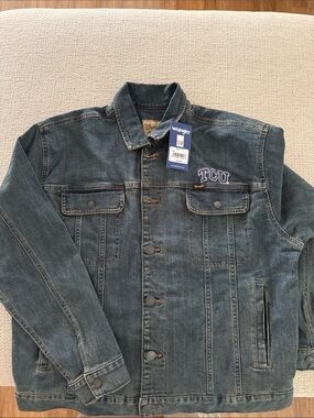 NWT: Wrangler Retro X TCU Denim TCU Embroidered Jacket